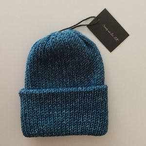 Serenity and Luxe | JEANS Stonewashed Denim Knit Fisherman Beanie
